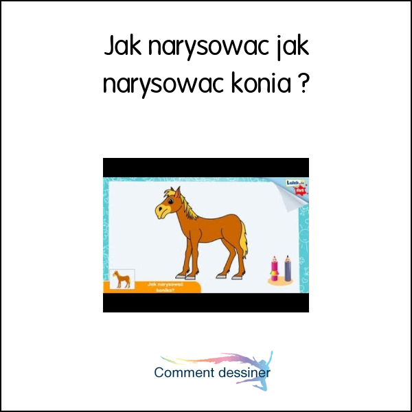 Jak narysować jak narysować konia